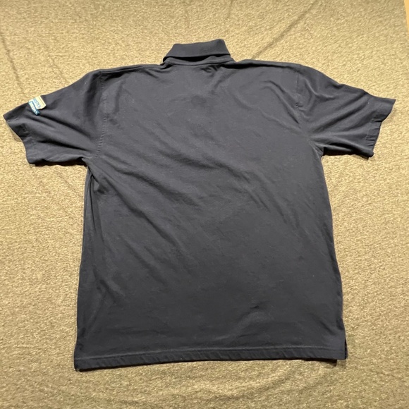 Vintage Blockbuster Employee Polo Navy with Left Arm Logo | Size Large - Picture 2 of 8